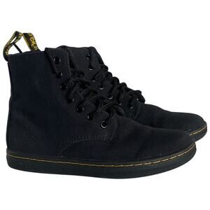 Dr. Martens Junior Marley Black Canvas Casual Boots size 13